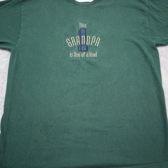 Grandpa Callan Co Shirt Mens L Green Short Sleeve Crew Neck Preshrunk Tee - Picture 11 of 16